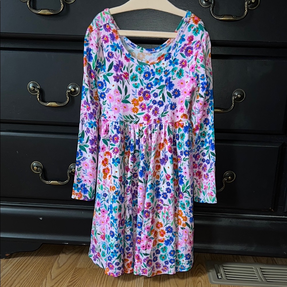 Little sleepies sweet pea long sleeve twirl dress